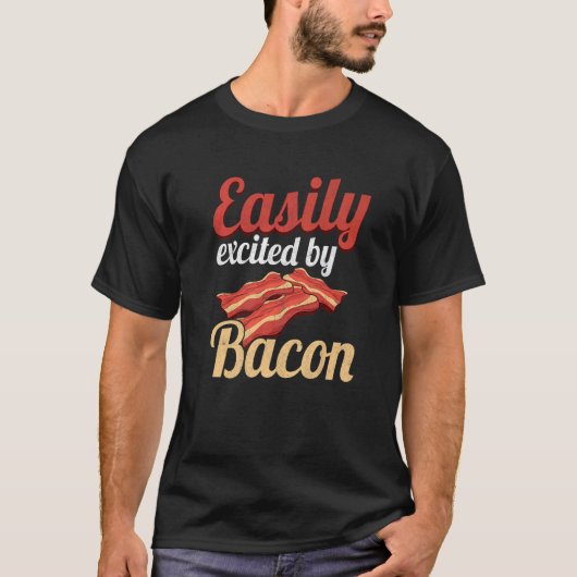 Leicht begeistert von Bacon-Enthusiasten Schweineg T-Shirt (Vorderseite)