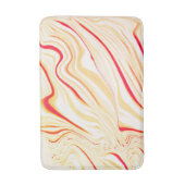 Leicht, beige, rot, kurvenförmig badematte (Vorderseite Vertikal)