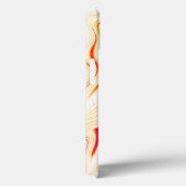 Leicht, beige, rot, kurvenförmig Case-Mate iPhone hülle (Rückseite / Rechts)