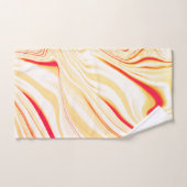 Leicht, beige, rote, rosa Kurve Badhandtuch Set (Handtuch)