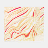 Leicht, beige, rote, rosa Kurve Fleecedecke (Vorderseite (Horizontal))