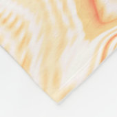 Leicht, beige, rote, rosa Kurve Fleecedecke (Ecke)