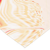 Leicht, beige, rote, rosa Kurve Kurzer Tischläufer (Ecke)