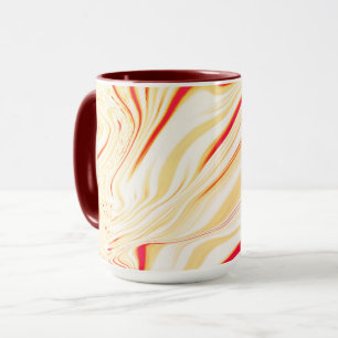Leicht, beige, rote, rosa Kurve Tasse