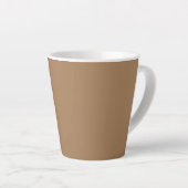 Leicht braun, Kaffee Latte Tasse (Rechte Ecke)