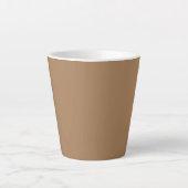 Leicht braun, Kaffee Latte Tasse (Vorderseite)