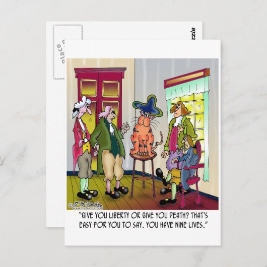 Leicht, damit du mir Freiheit oder Tod gibst Postkarte (Vorne/Hinten)