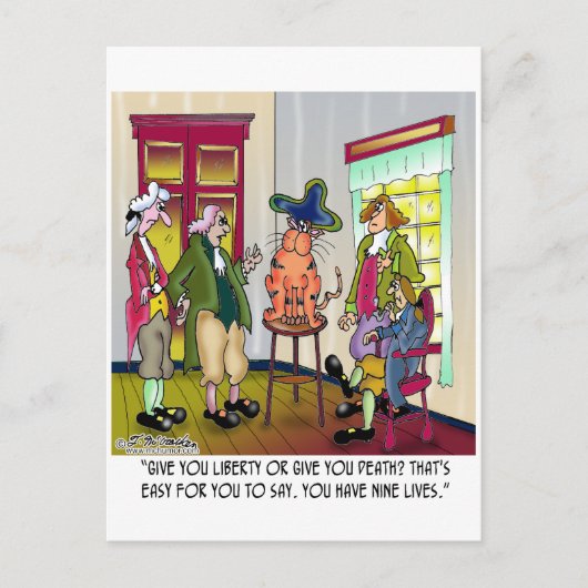 Leicht, damit du mir Freiheit oder Tod gibst Postkarte (Vorderseite)