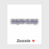 Leicht distr- Oh, glänzend! Funny ADHD Brain Momen Aufkleber (Blatt)