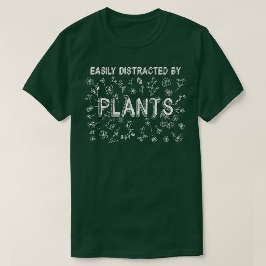 Leicht durch Pflanze im Gartenbau abgelenkt T-Shirt (Design vorne)