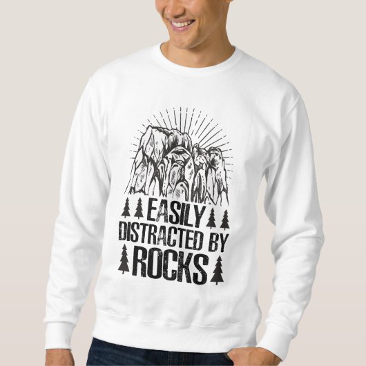 leicht durch Steine abgelenkt Sweatshirt (Vorderseite)