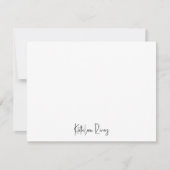 Leicht & einfach, modern Personalisiert Mitteilungskarte (Vorderseite)