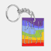 LEICHT EINNEHMEN + Ihren Hintergrund Schlüsselanhänger (Vorderseite links)