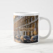 Leicht fällt die Winter-Schneekaffee-Tasse Jumbo-Tasse (Rechts)