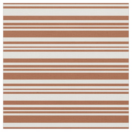 Leicht gelb und sienna Lines Stoff (Nahaufnahme)