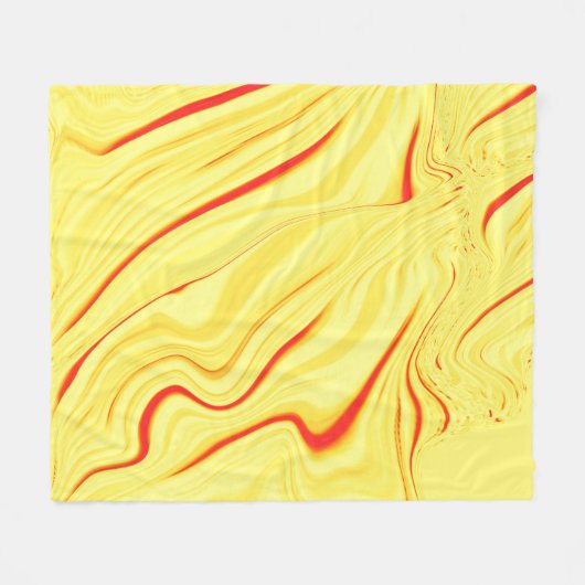 Leicht gelbe Stoffe, rötliche Kurve Fleecedecke (Vorderseite (Horizontal))