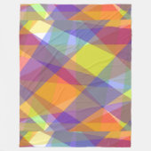 Leicht geometrisch - Fleece-Decke Fleecedecke (Vorderseite)
