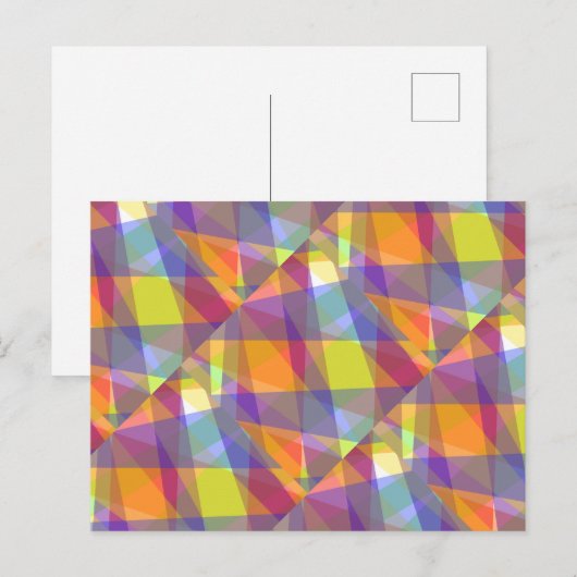 Leicht Geometrisch - Postkarte (Vorne/Hinten)