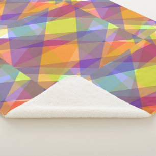 Leicht geometrisch - Sherpa-Decke Sherpadecke