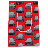 Leicht grau Elektrofahrzeug SUV Auto rot Mittlere Geschenktüte (Rückseite)