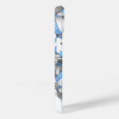 Leicht graue mit Monogramm Mädchenvolleyball Case-Mate iPhone Hülle (Rückseite / Rechts)