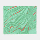 Leicht, hellgrüne Töne, Korallengewölbe Fleecedecke (Vorderseite (Horizontal))