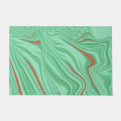 Leicht, hellgrüne Töne, Korallengewölbe Fußmatte (Vorderseite)