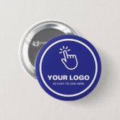 Leicht hochladen Sie Ihr Logo auf einfache Weise,  Button (Vorne & Hinten)