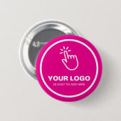 Leicht hochladen Sie Ihre Logos mit benutzerdefini Button (Vorne & Hinten)