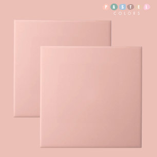 Leicht Lachs Weich blass Orange Pastellfarbe Rosa  Fliese