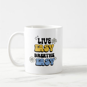 Leicht leben, atmen leicht: Bestes Motivierend Zit Kaffeetasse