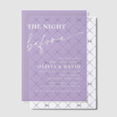 Leicht Lila die Nacht vor dem Probe Pergament Einladungen (Versetzt (Einladung))