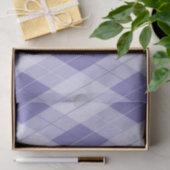 Leicht Lila Lavendel Lilac Raute Muster Seidenpapier (Geschenk)