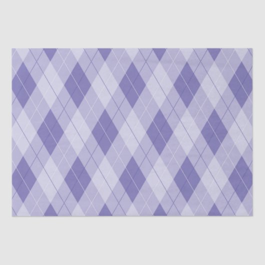 Leicht Lila Lavendel Lilac Raute Muster Seidenpapier (Vorderseite)
