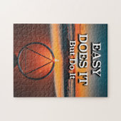 LEICHT MACHT ES, aber tun es OM Slogan Sunrise Puzzle (Horizontal)