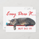 leicht macht es Om Slogan Postkarte (Vorne/Hinten)