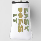 Leicht macht es Slogan Green Gold Golf Headcover (Rotieren 90)