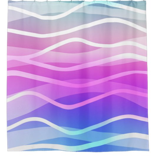 Leicht mehrfarbig, Regenbogen-Layout mit flachen L Duschvorhang (Vorderseite)