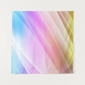 Leicht Mehrfarbig, Regenbogenhülle mit langen Lini Wandteppich (Vorderseite (Horizontal))