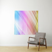 Leicht Mehrfarbig, Regenbogenhülle mit langen Lini Wandteppich (Beispiel (Horizontal))