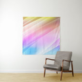 Leicht Mehrfarbig, Regenbogenhülle mit langen Lini Wandteppich (Beispiel)