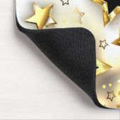 Leicht nahtlos mit goldenen Sternen Mousepad (Ecke)