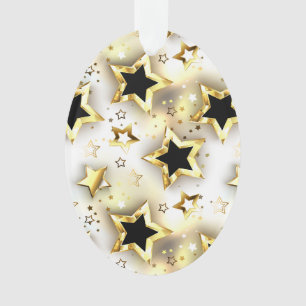 Leicht nahtlos mit goldenen Sternen Ornament
