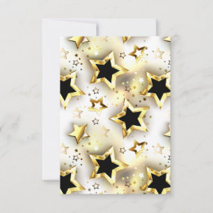 Leicht nahtlos mit goldenen Sternen Save The Date