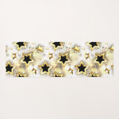 Leicht nahtlos mit goldenen Sternen Yogamatte (Rückseite (Horizontal))