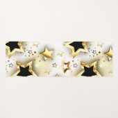Leicht nahtlos mit goldenen Sternen Yogamatte (Vorderseite (Horizontal))