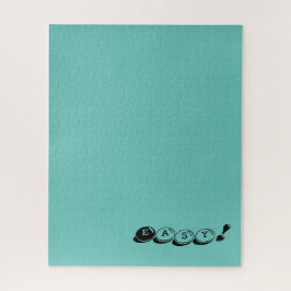 Leicht oder Ihr Text Solid Blue harte Schwierigkei Puzzle