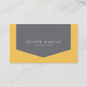 Leicht orange und grau Moderne Beruflich Visitenkarte (Vorderseite)