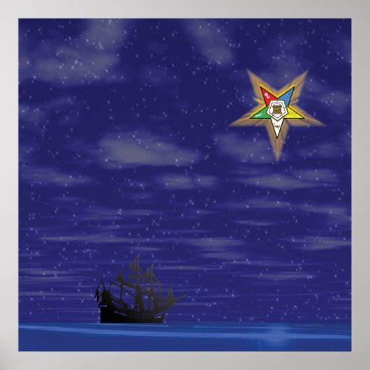 Leicht-östlicher Star Poster (Vorne)