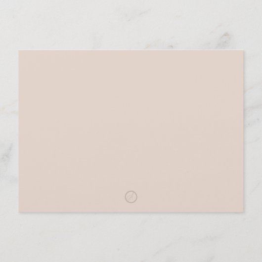 Leicht rosa Blume Lilie Moderne Stationary Dankeskarte (Rückseite)